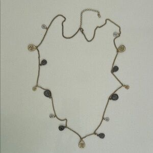 Gold and Silver Pendant Necklace
